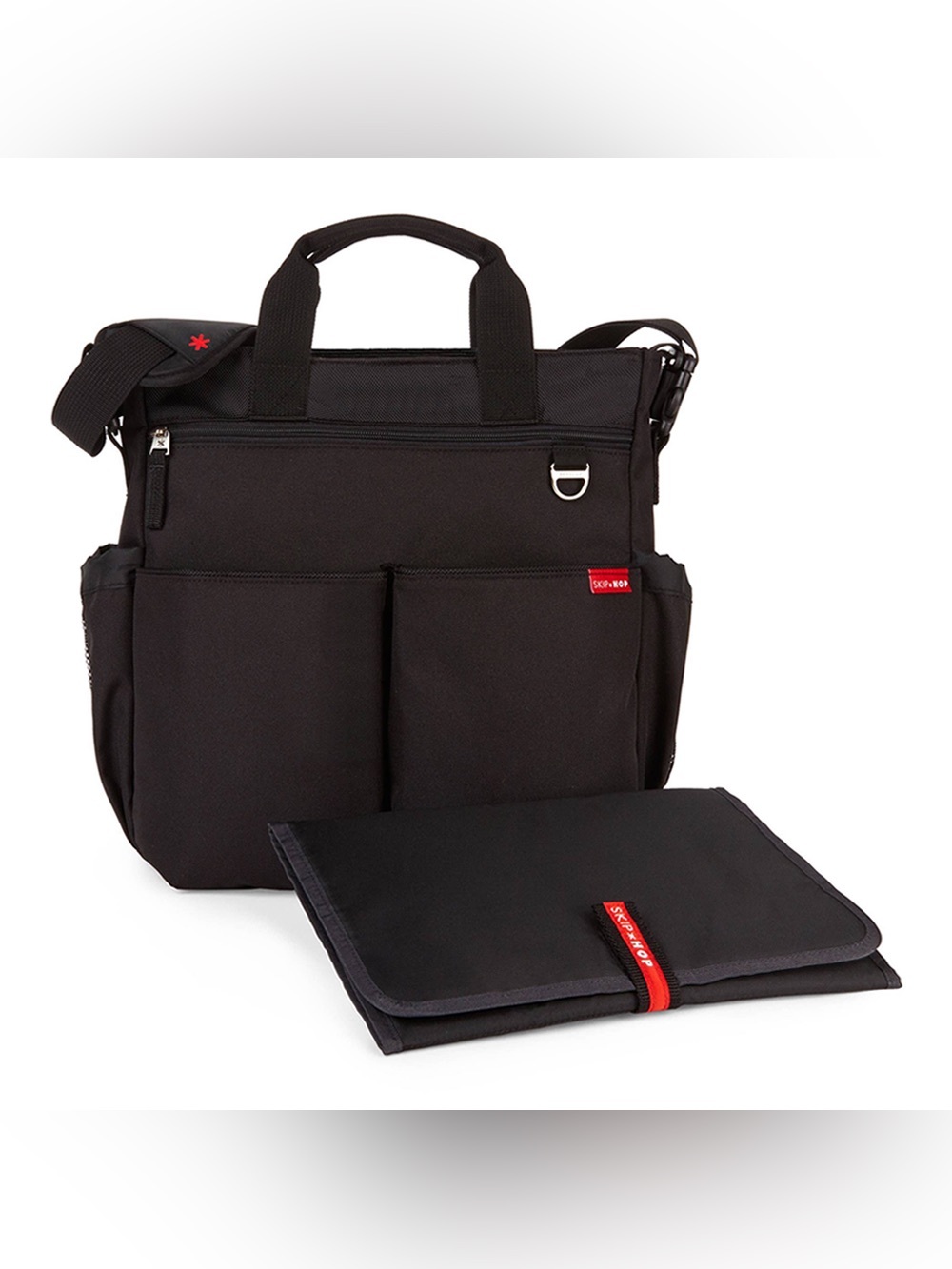 Skip Hop Duo Signature Diaper Bag Black with change pad